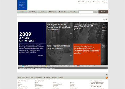 web hrw impact 2 web impact 2 2009: A Year of Impact